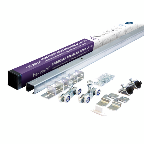 Liukuovikiskosetti Helaform 755/2000mm maks. 100 kg ovelle
