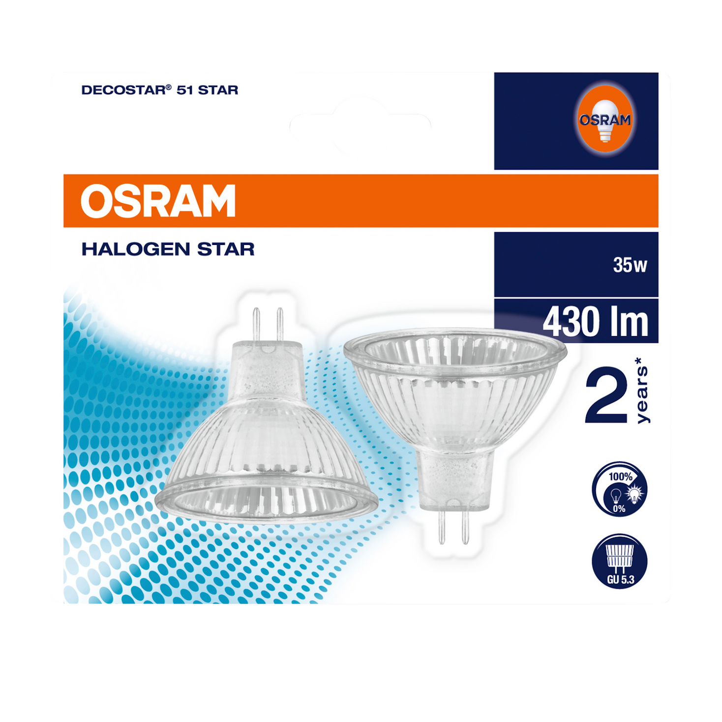 Osram Decostar 51S 35W 12V GU5,3 36° WFL 44865WFL Osram Decostar 51S 35W 12V GU5,3 36° WFL 44865WFL