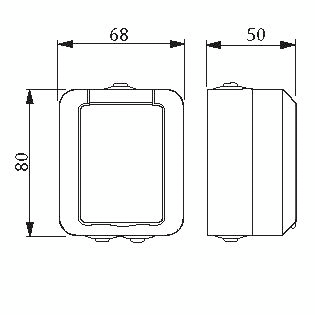 Pintapistorasia ABB Kosti 20ESWPP 1-osainen IP55