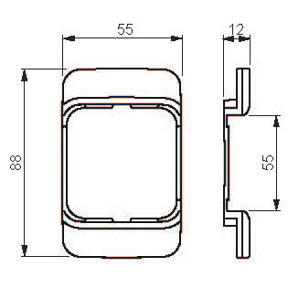 Peitelevyn sovitinrengas ABB Jussi 2519-100P