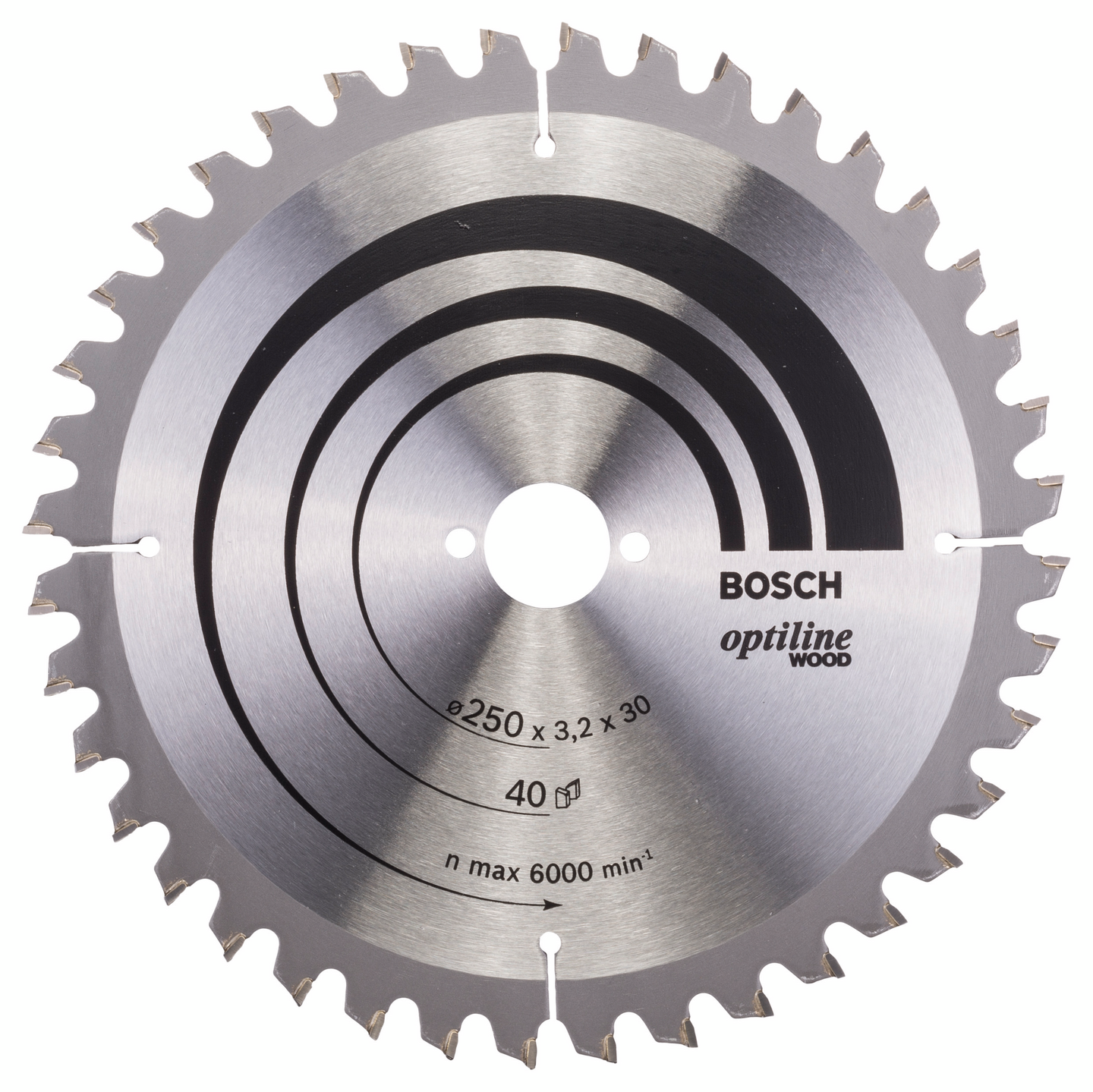 Pyörösahanterä Bosch 250x3,2x30mm Z-40