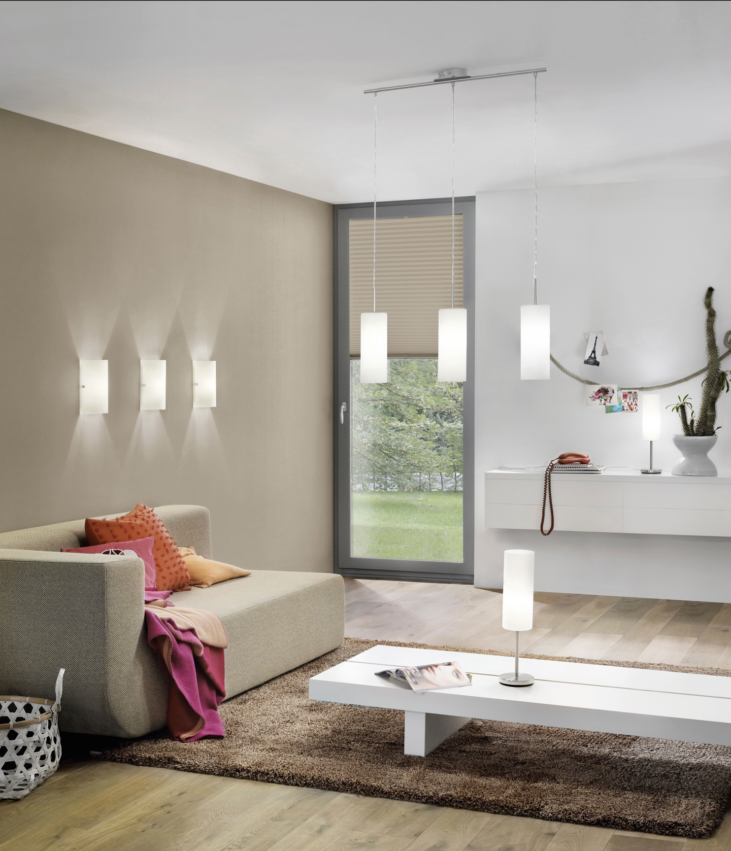 Riippuvalaisin EGLO Troy 3 3-osainen 85978 valkoinen