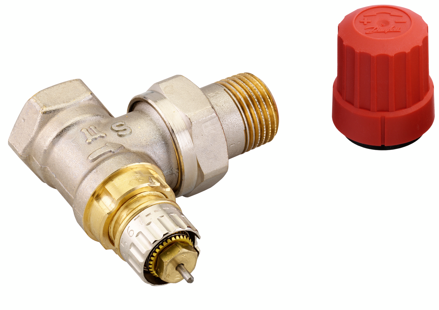 Patteriventtiili kulma 1/2 RA-N15 Danfoss 13G0053