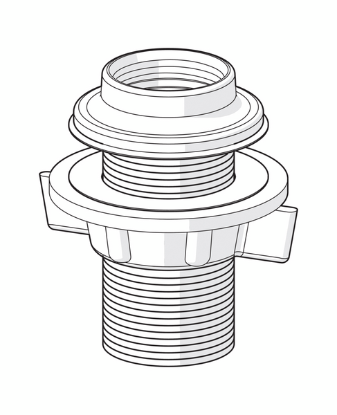 Läpivienti Oras valkoinen hanavaraosa 126753-11