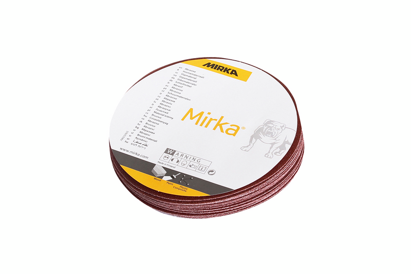 Hiomapyörö Mirka punainen 125mm 8R B lajitelma tarra 20kpl