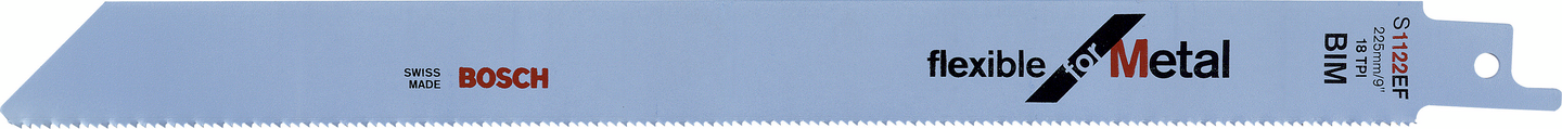 Puukkosahanterä Bosch S 1122 EF 225mm metalli Flex 1,5-4mm 5kpl
