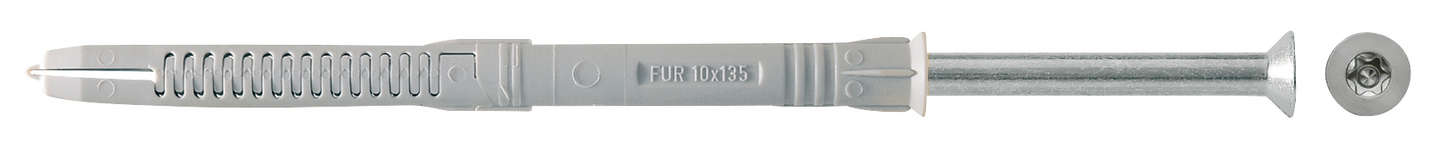 Karmitulppa Fischer FUR 8x80 uppokanta sähkösinkitty 50kpl