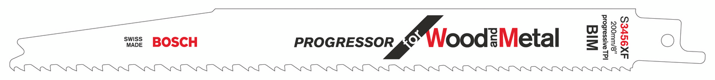 Puukkosahanterä Bosch S 3456 XF 200mm puu/metalli Progressor 2kpl