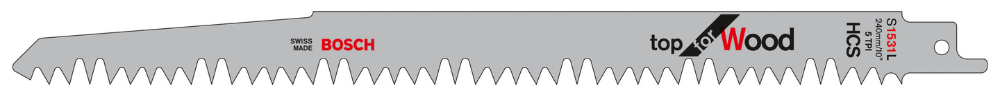 Puukkosahanterä Bosch S 1531L 240mm puu Top 2kpl