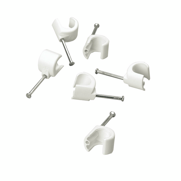 Naulakiinnike Schneider Electric TC10-14 valkoinen 100kpl