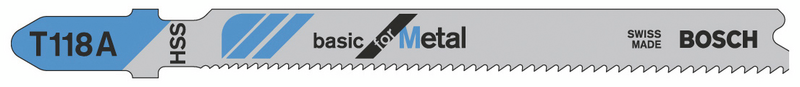 Pistosahanterä Bosch T 118 A 3kpl metalli