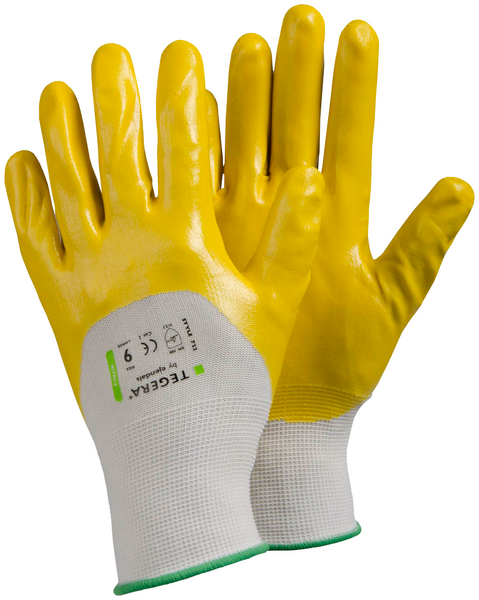 Työkäsineet TEGERA 722 nitriili keltainen