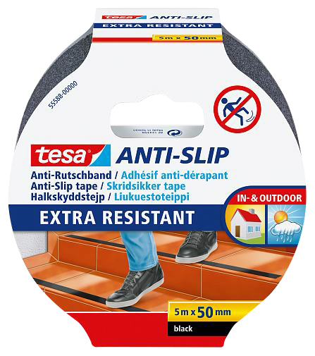 Liukuestoteippi Tesa Anti-slip 50mmx5m musta