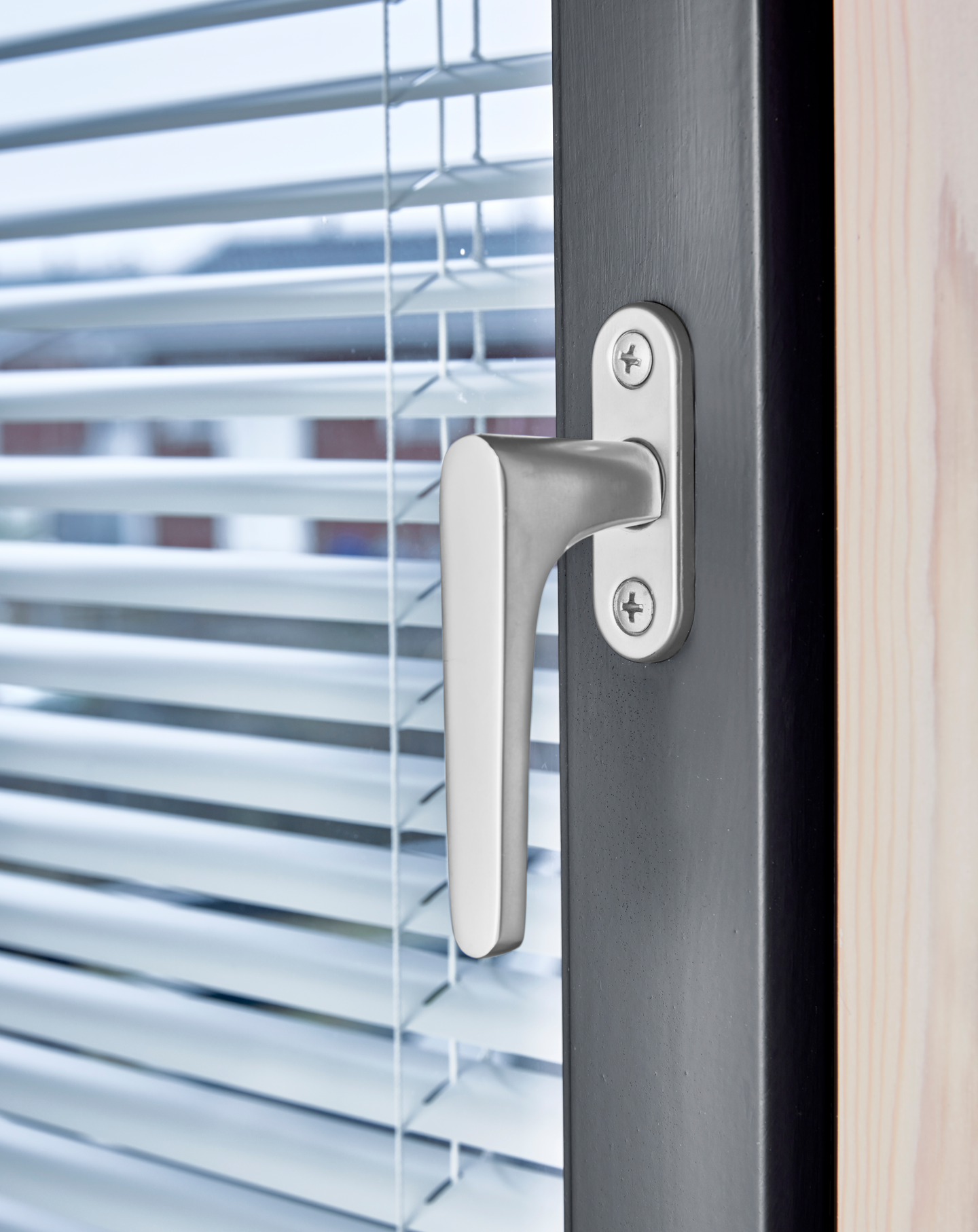 Ikkunapainike Fiorin Oval Zn matta kromi