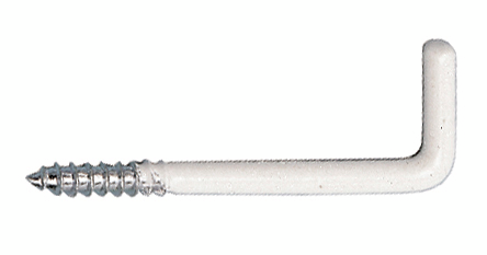 Kulmakoukku PROF 40mm maalattu valkoinen 6kpl