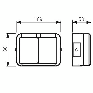 Pintapistorasia ABB Jussi 402ESWP 2-osainen IP44