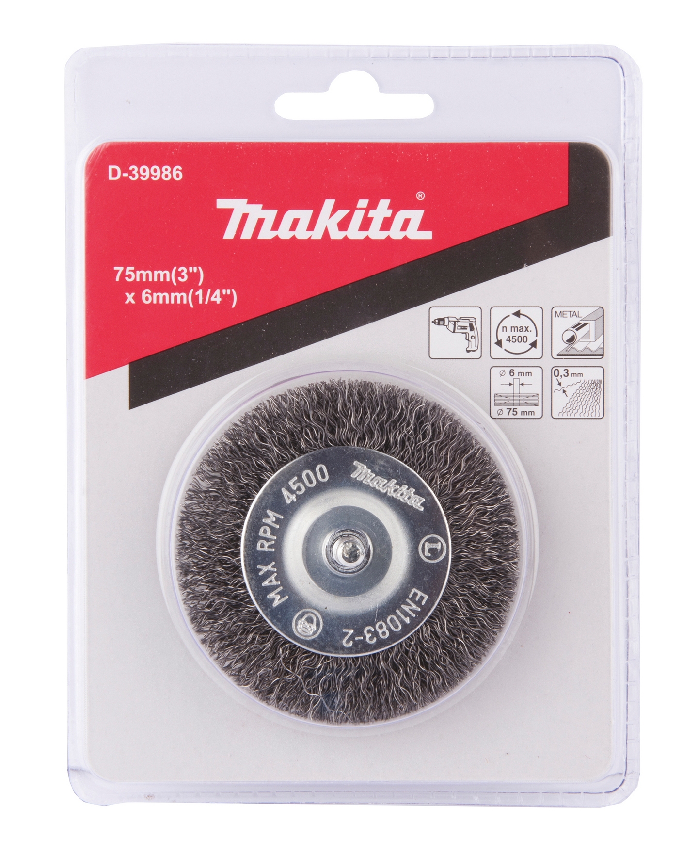 Teräsharja Makita 75mm x 6mm