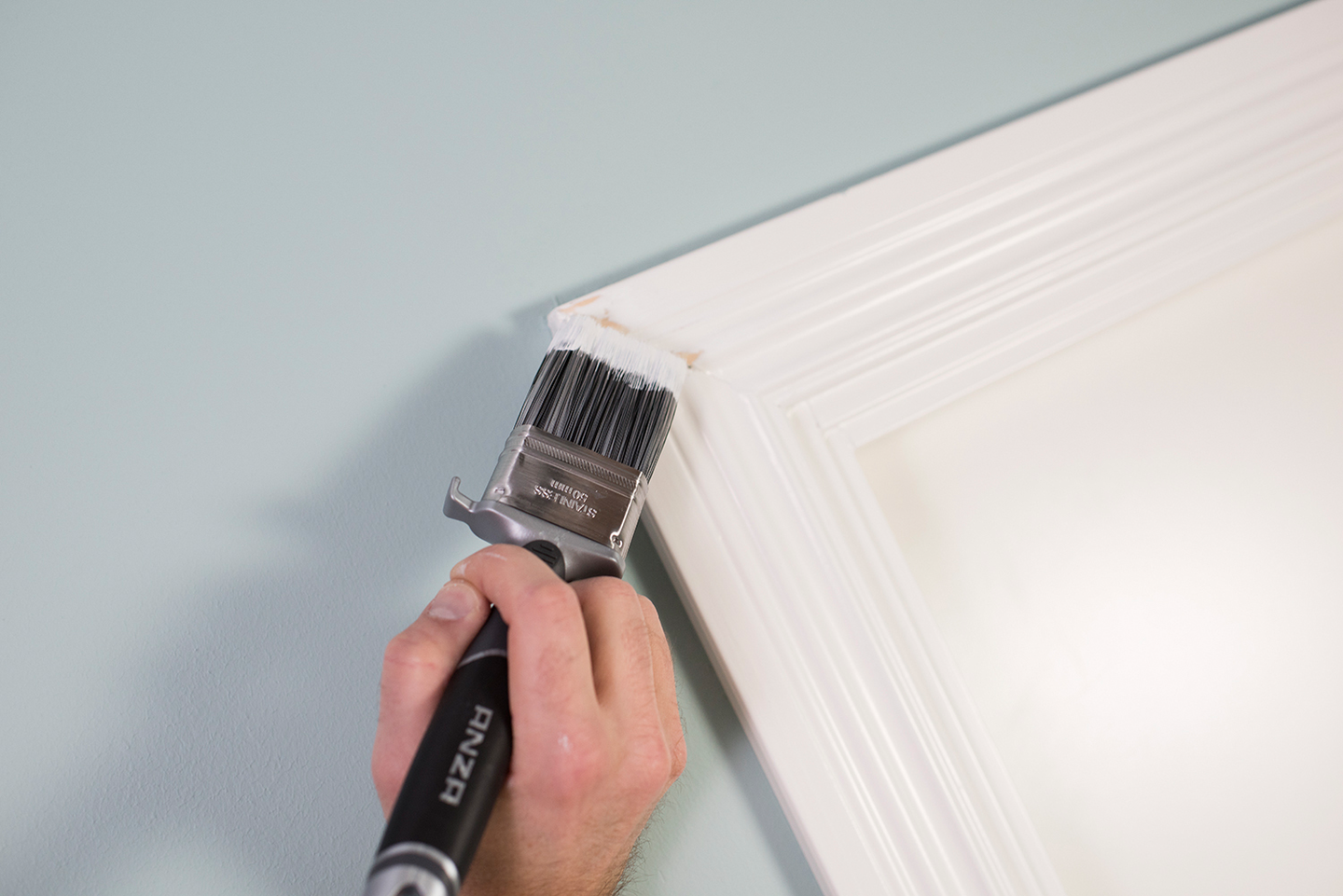 Maali- ja lakkasivellin  Anza 70mm Platinum Black