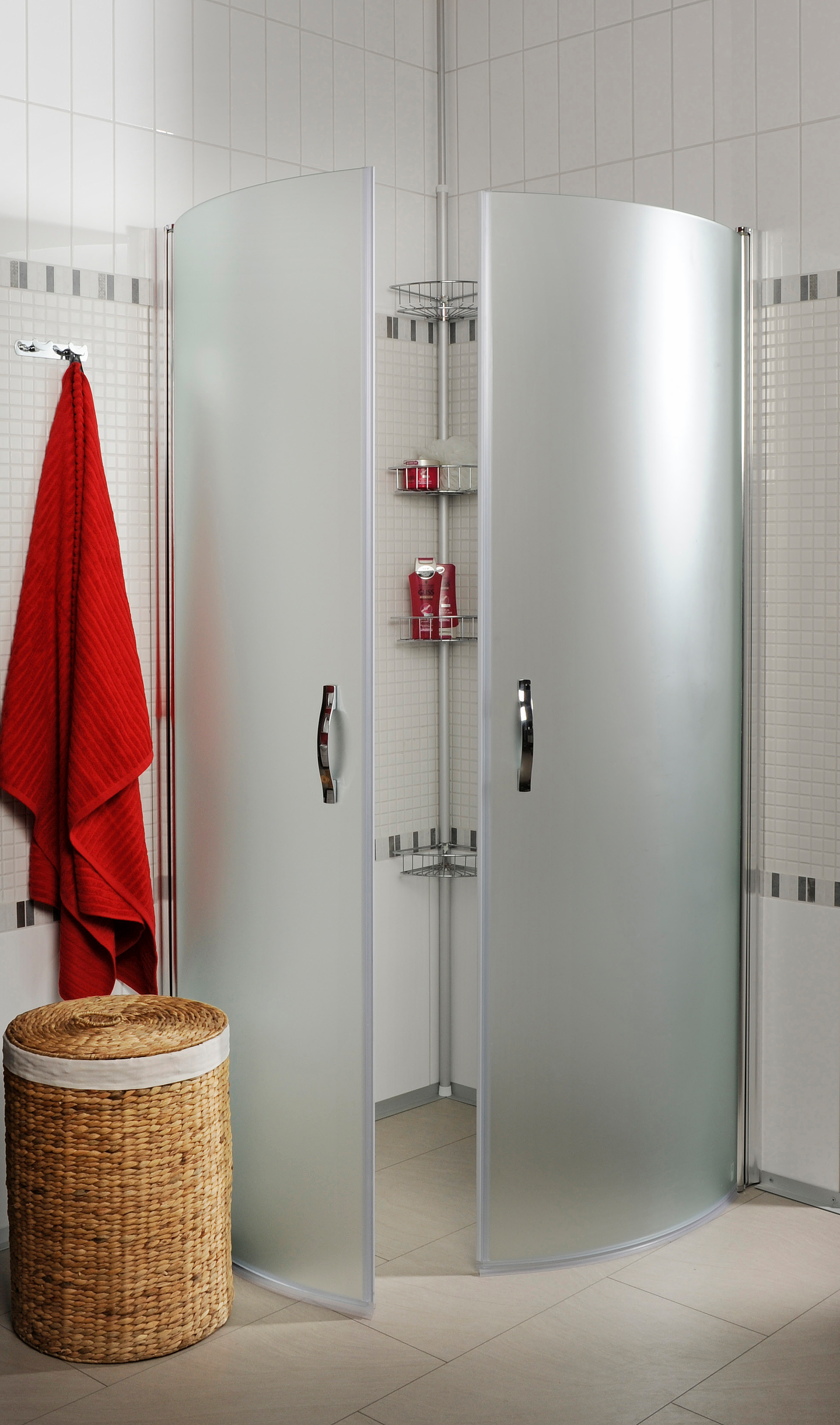 Suihkuhylly Cello Spa CA015 4 hyllyä säädettävä 230-260 rst