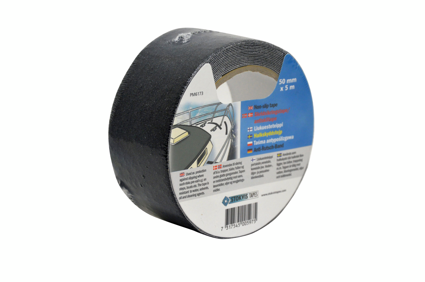 Liukuesteteippi Stokvis musta 50mmx5m PM6173505BA
