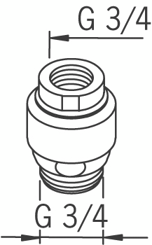 Imusuoja Oras 3/4x3/4 261034