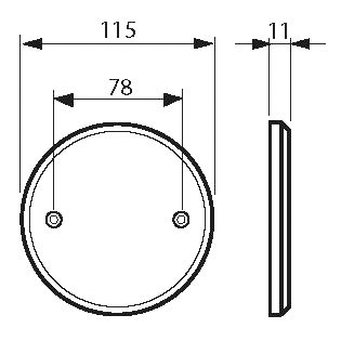 Peitekansi ABB AK11P jakorasioille IP44