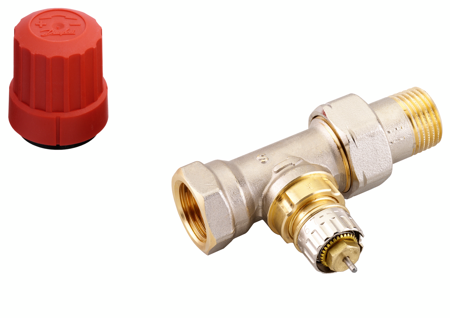 Patteriventtiili suora 1/2 RA-N15 Danfoss 13G0054