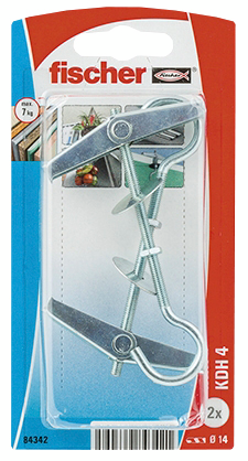 Ohutlevykiinnike Fischer KDH 4 K 2kpl