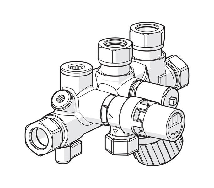Syöttösekoitusventtiili Oras Osydelux 18 420018