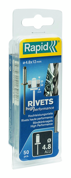 Vetoniitti Rapid 4,8x12mm High Performance 50kpl