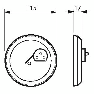 Valaisinpistorasia ABB AKK13P