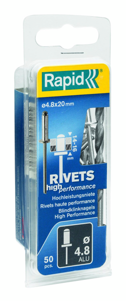 Vetoniitti Rapid 4,8x20mm High Performance 50kpl