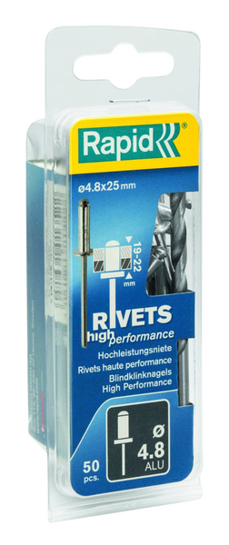 Vetoniitti Rapid 4,8x25mm High Performance 50kpl