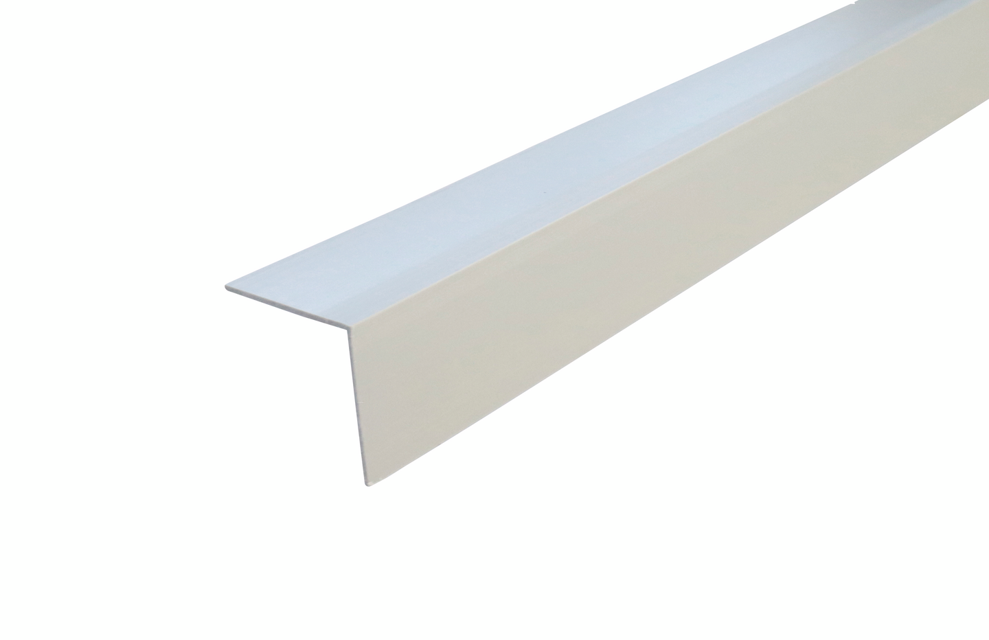 Kulmasuojalista 40x40x1,25mm 2,7m muovia vaaleanharmaa NU 40-412