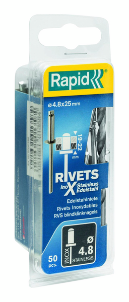 Vetoniitti Rapid 4,8x25mm rst 50kpl