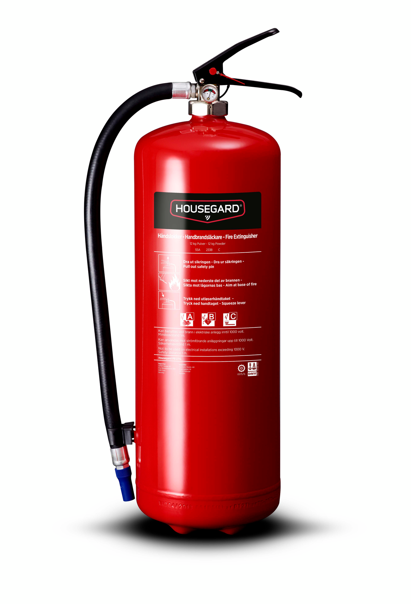 Jauhesammutin Housegard 12kg 55A 233B C