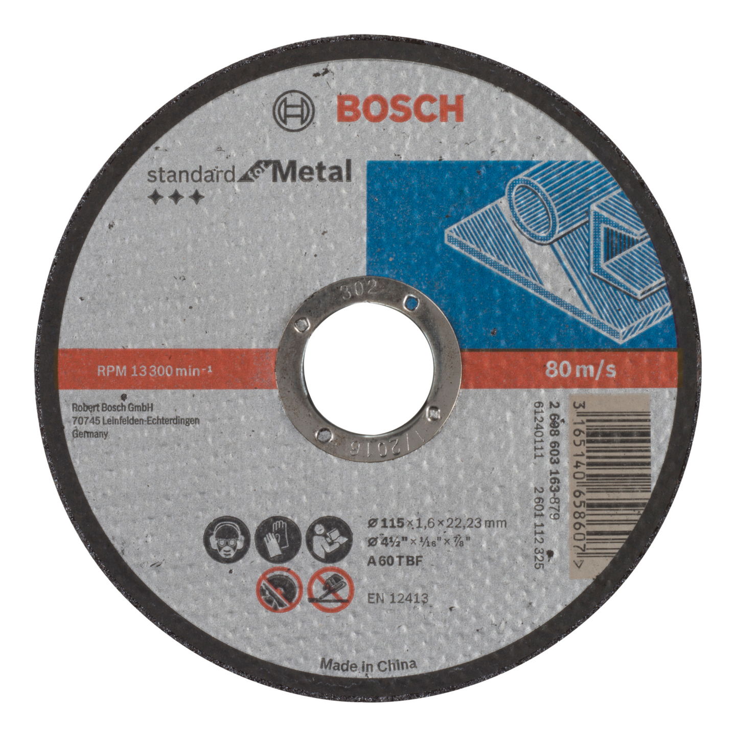 Katkaisulaikka Bosch metalli 115x1,6mm Standard
