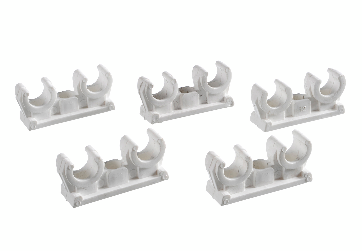 KLAMMER 2-DELAD 10MM PLAST 5 S PROF