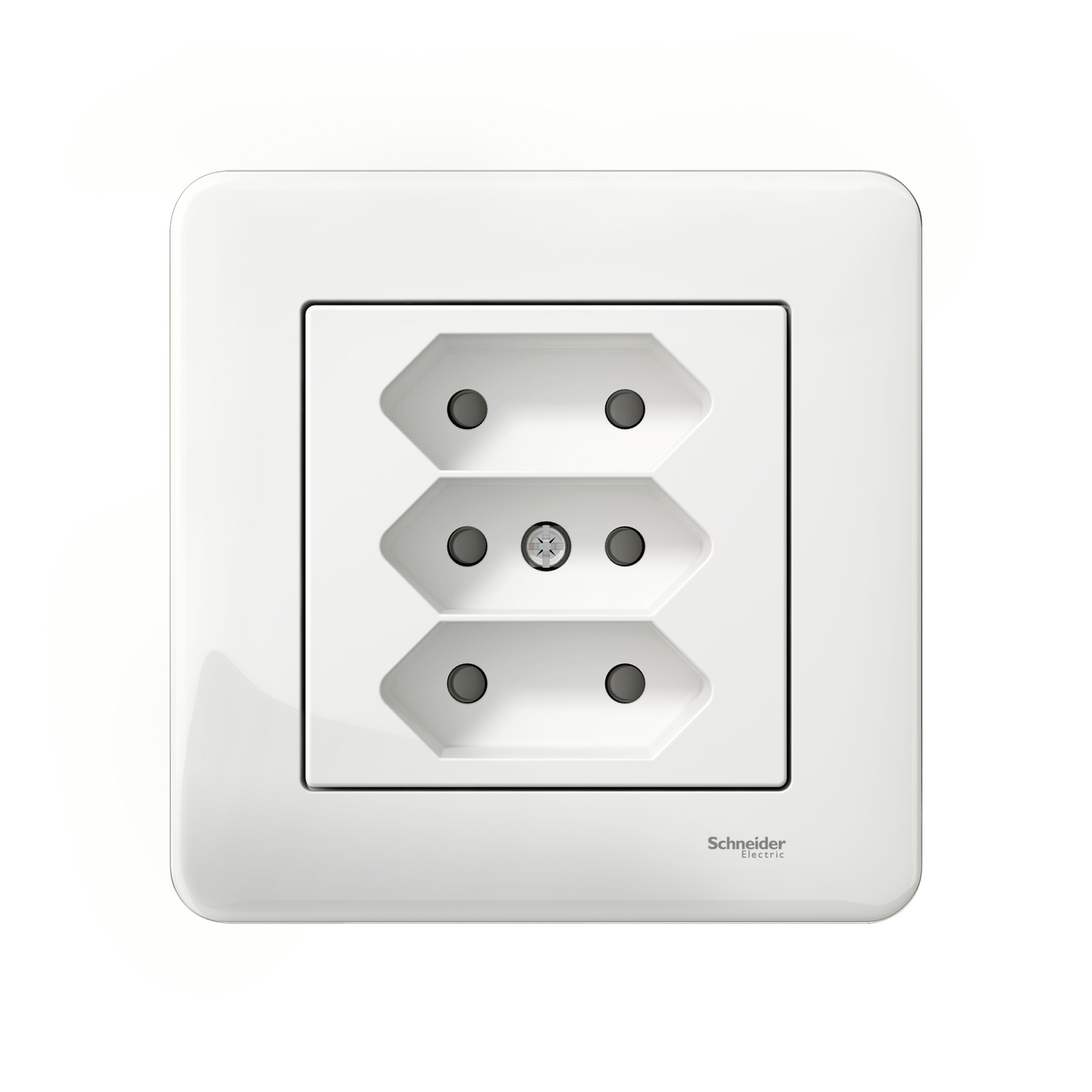 Uppopistorasia Schneider Electric Exxact 3-osainen euro valkoinen