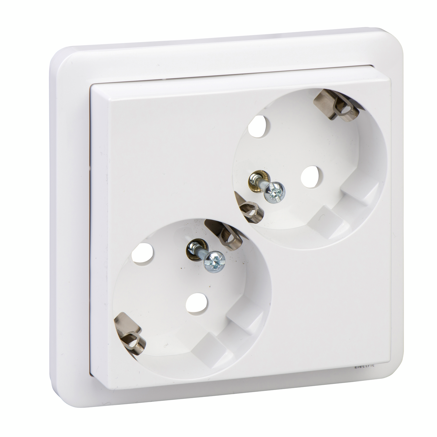 Uppopistorasia Schneider Electric Exxact 2-osainen vino valkoinen