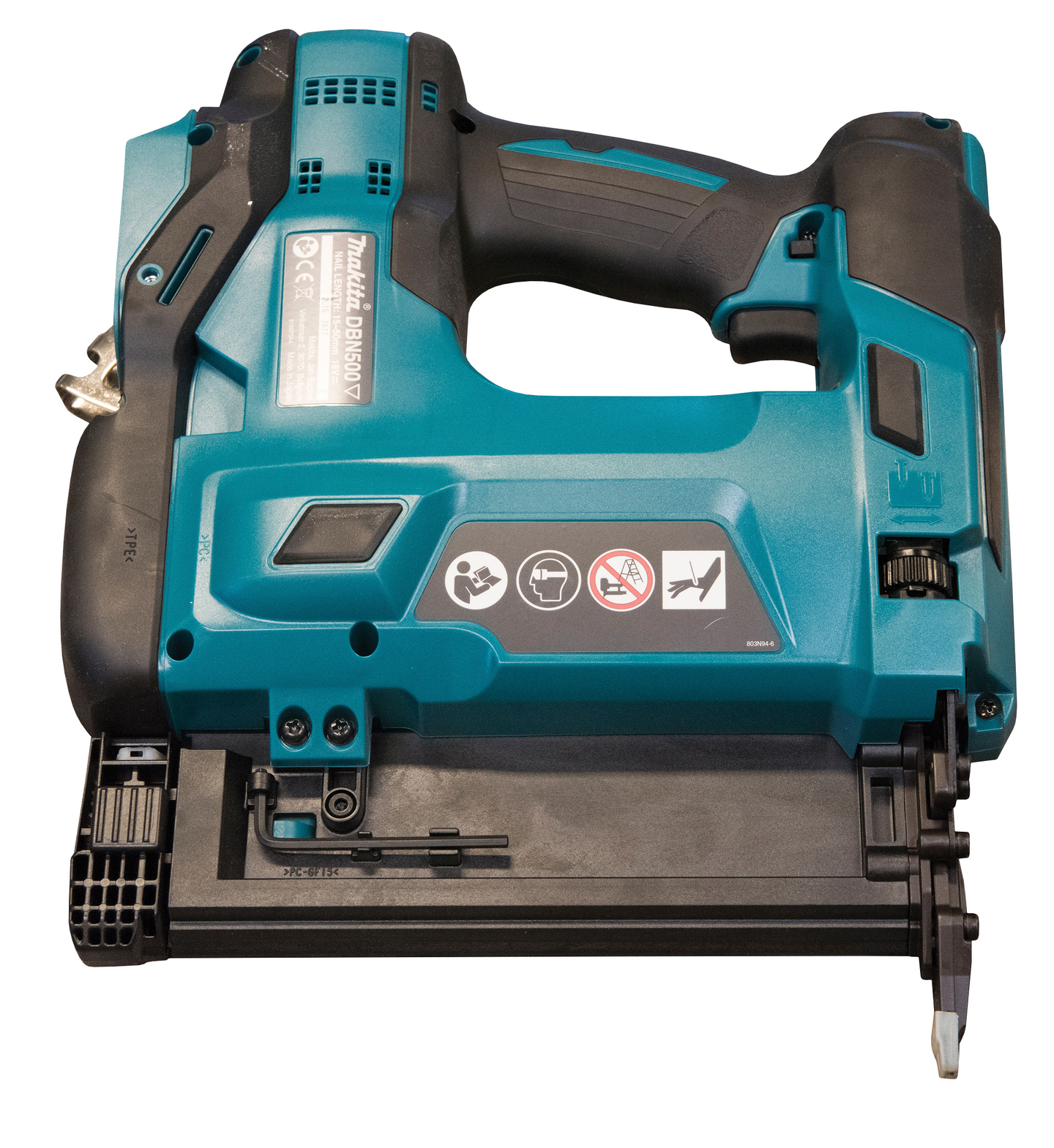 Akkuviimeistelynaulain Makita DBN500ZJ 18V runko