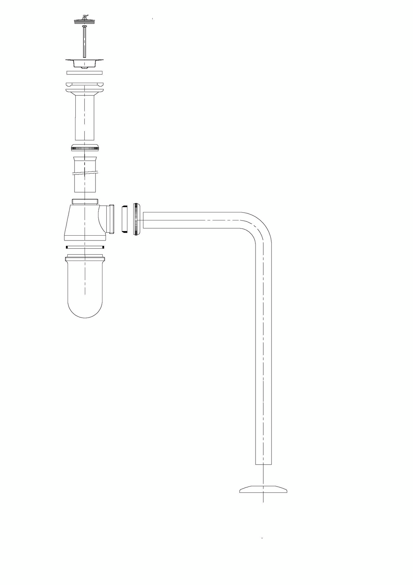 Pullovesilukko PROF 1 1/4 täydellinen kromi