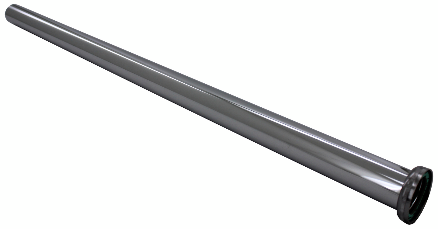 Vesilukon lattiaputki PROF 600mm x1 1/4 sisäkierre kromi