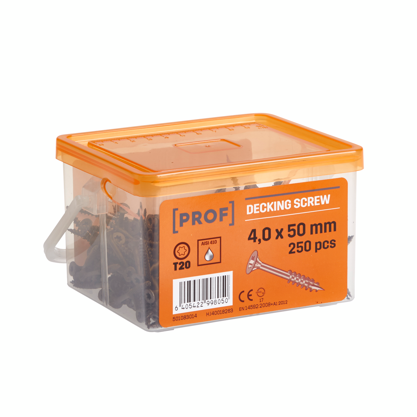 Terassiruuvi PROF 4x50 rst T20 ruskea 250kpl