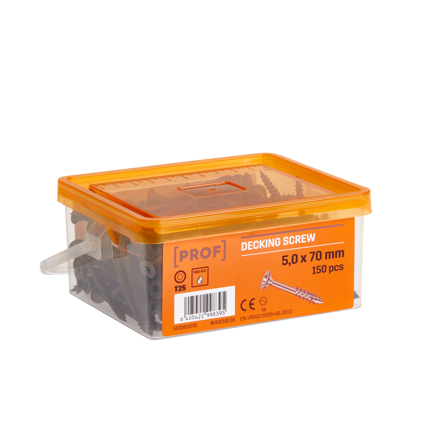 Terassiruuvi PROF 5x70 rst T25 ruskea 150kpl