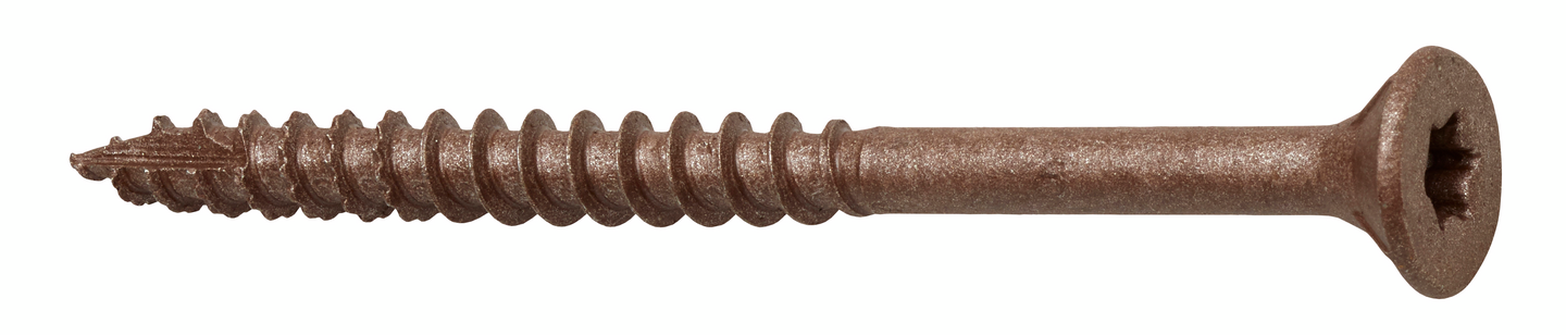 Terassiruuvi PROF 6x80 rst T30 ruskea 100kpl