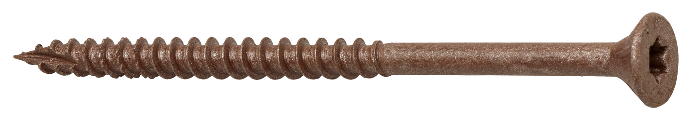 Terassiruuvi PROF 6x100 rst T30 ruskea 100kpl