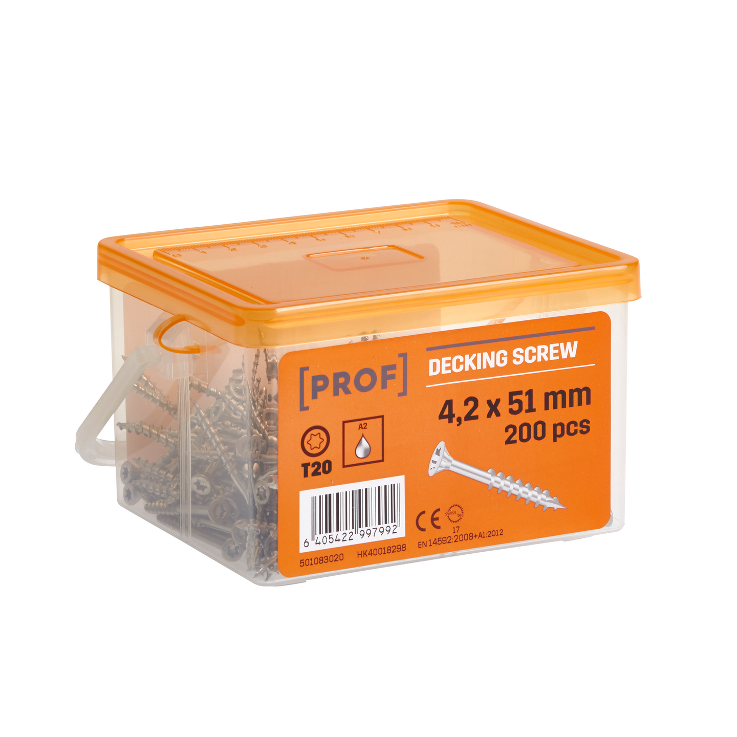 Terassiruuvi PROF 4,2x51 rst A2 T20 200kpl