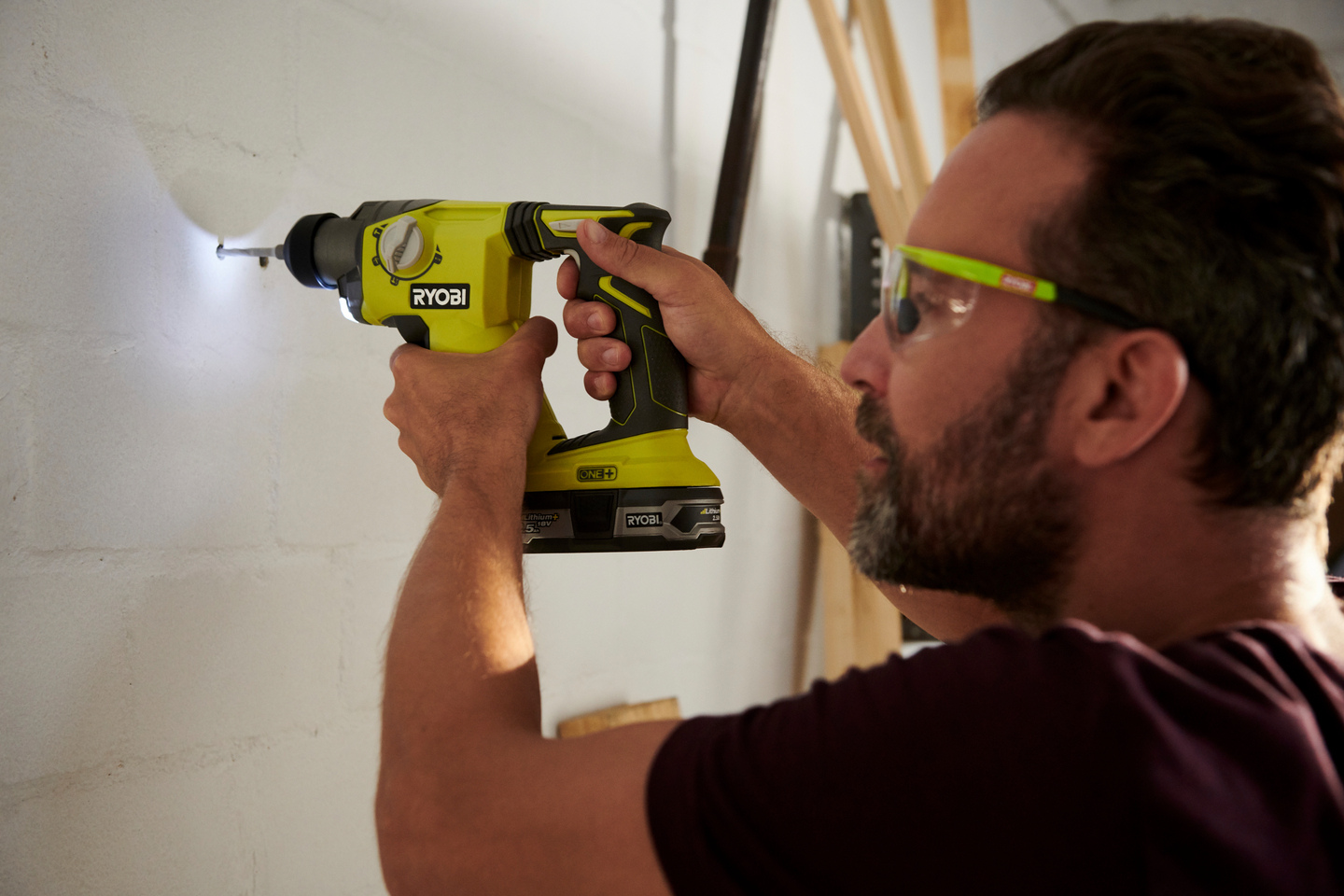 Akkuporavasara Ryobi R18SDS-0 18V ONE+ runko