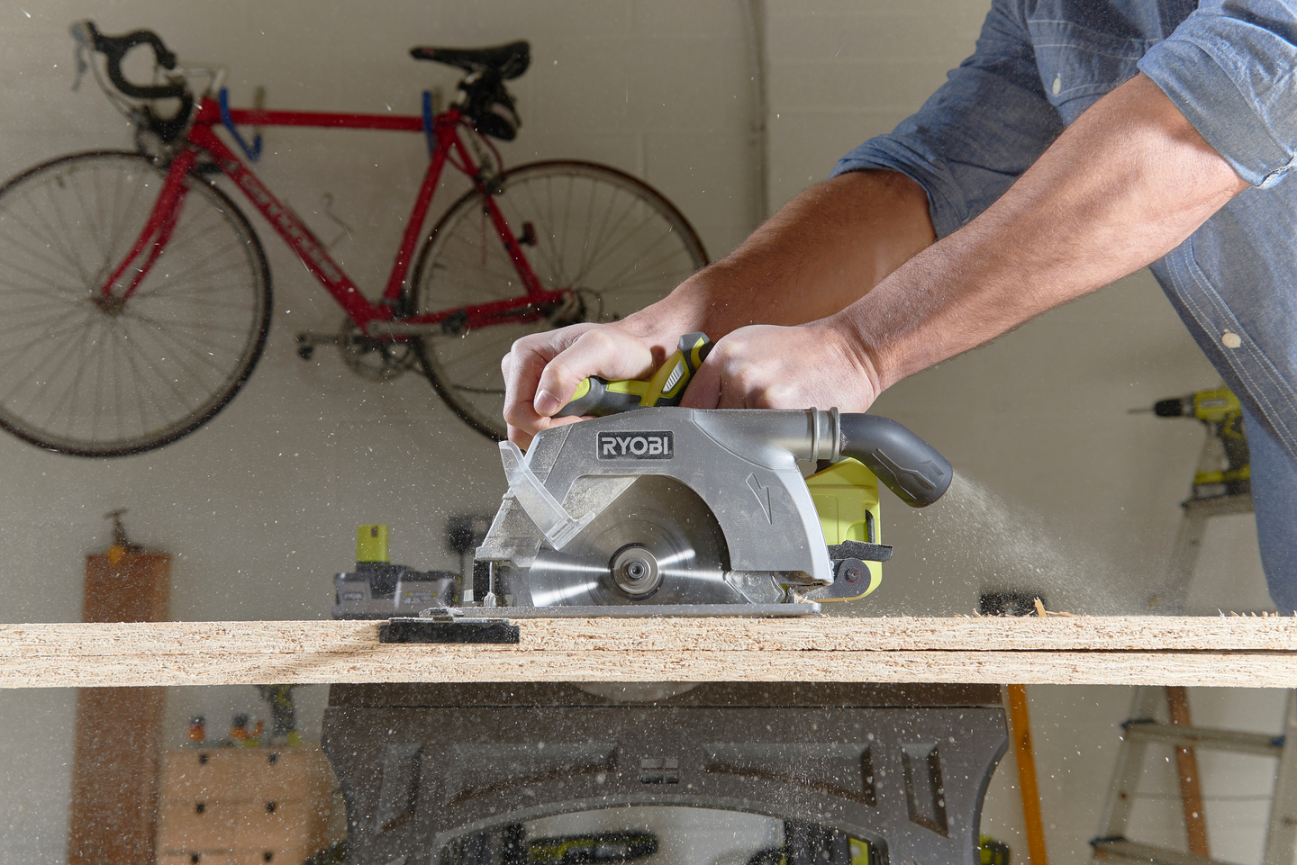 Akkupyörösaha Ryobi R18CS-0 18V ONE+ runko